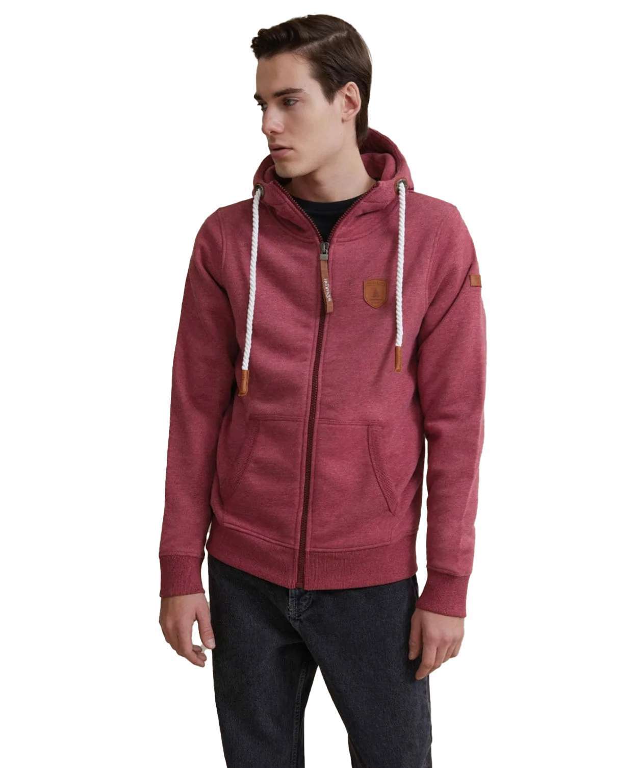 Wanakome Men's Zeus Zip Hoodie - Rhubarb