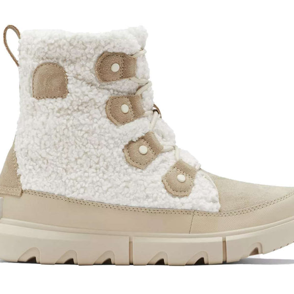 Sorel Women's Explorer II Joan Cozy - Ancient Fossil, Sea Salt