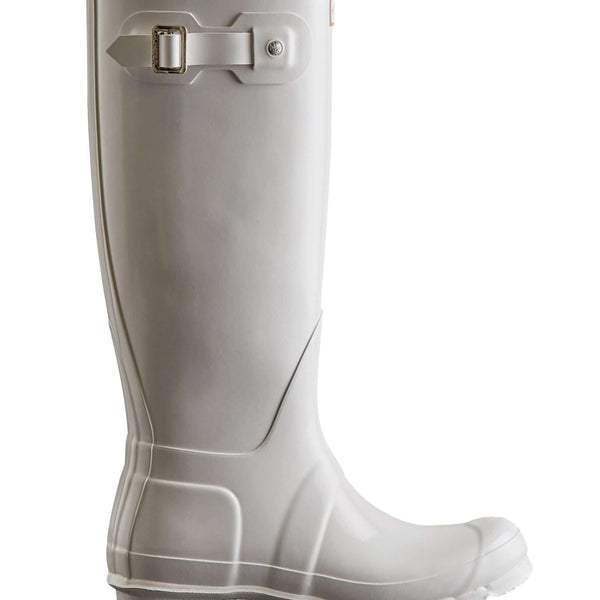 Hunter Women's Original Tall Gloss Rain Boots - White