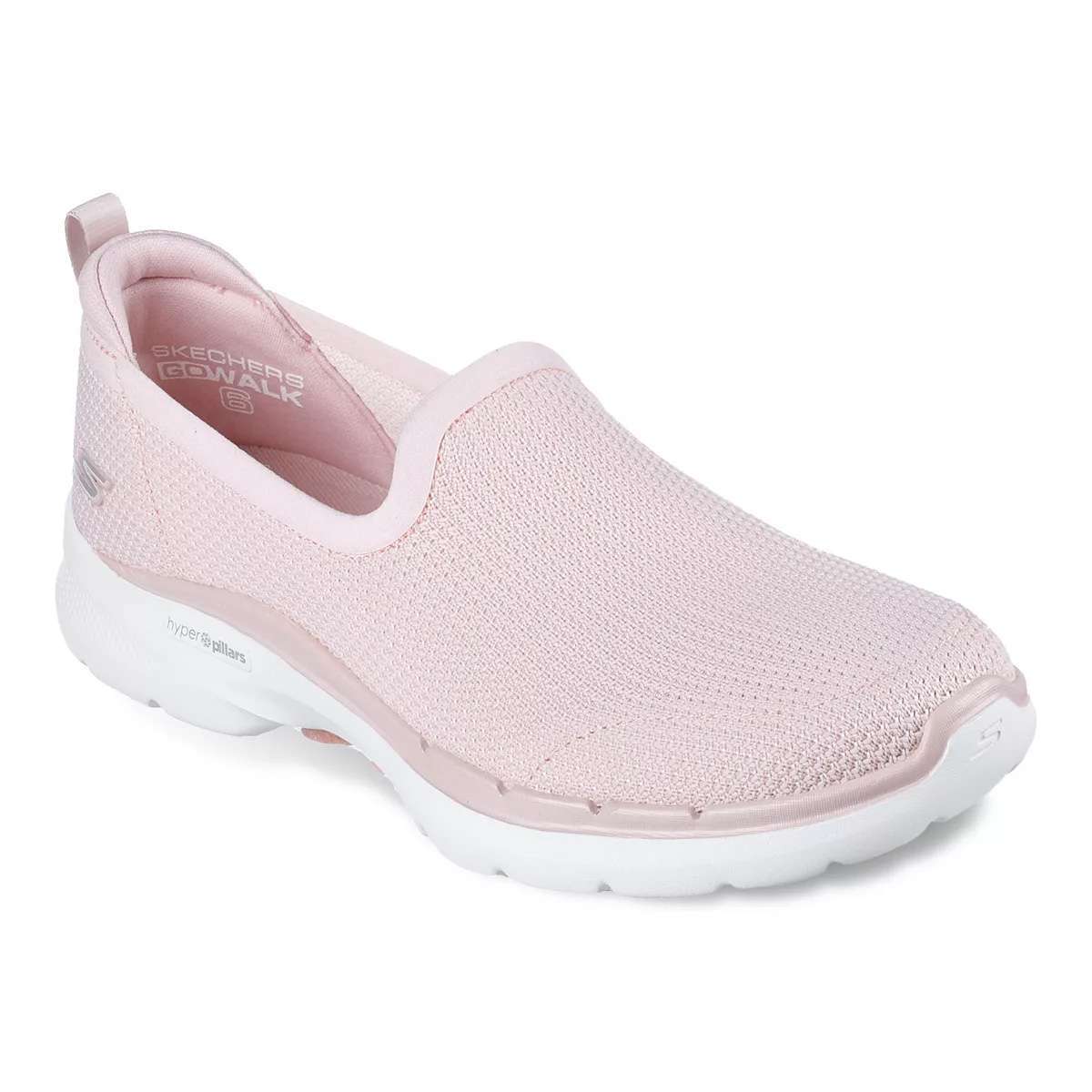 Skechers Women's GOwalk 6 Clear Virtue Slip-On Shoes 124505WBL