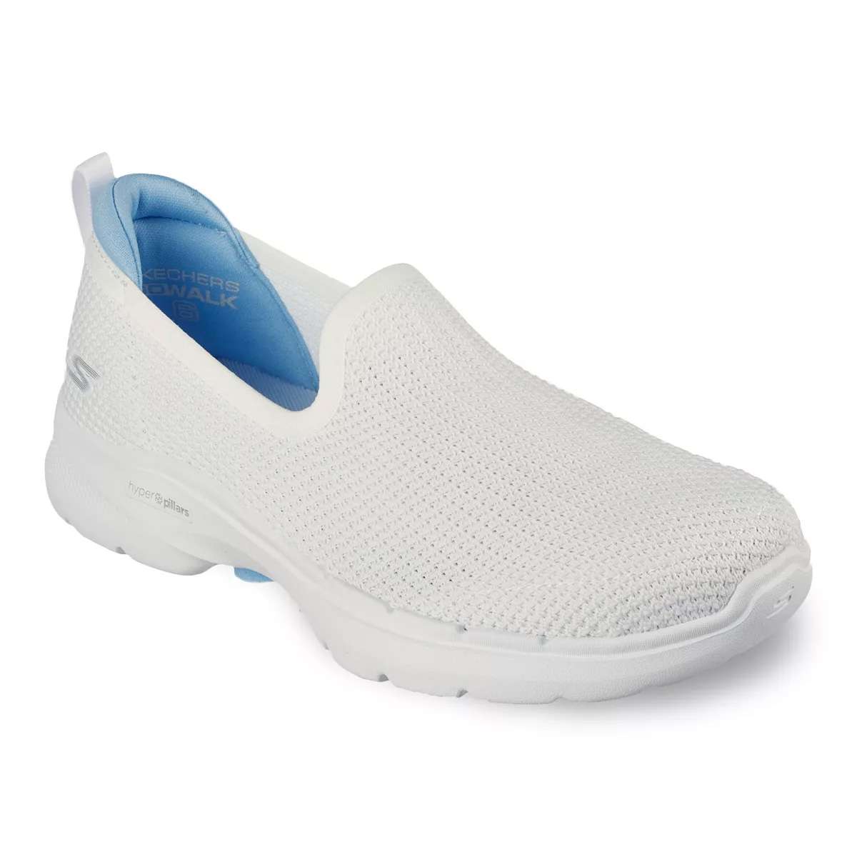 Skechers Women's GOwalk 6 Clear Virtue Slip-On Shoes 124505WBL