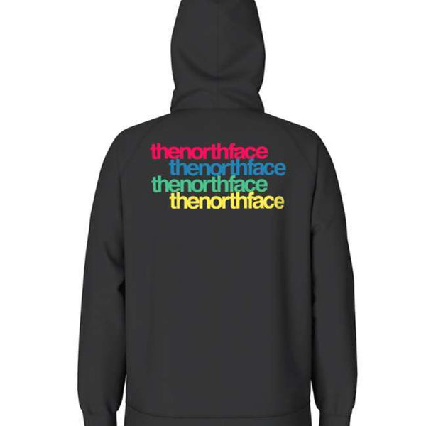 The North Face Women's Graphic Injection Hoodie - TNF Black/Brilliant Coral
