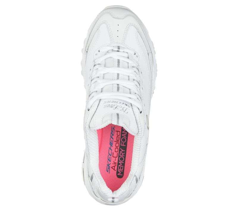 Skechers D'lites Fresh Start White Silver 11931