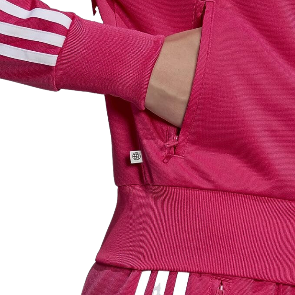 Woman sporting the adidas Originals Women's Adicolor Classic Firebird Track Jacket