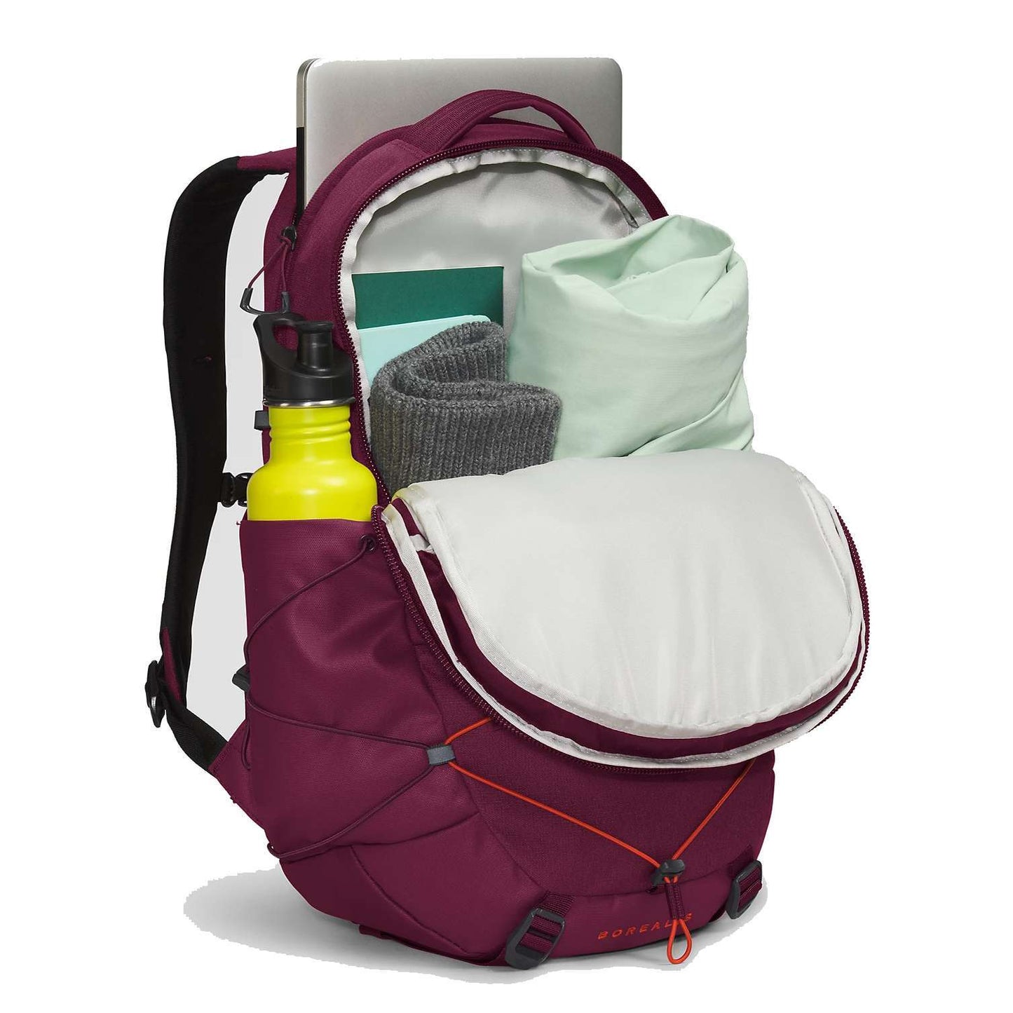 The North Face Women’s Borealis Backpack - Boysenberry Light Heather/Fiery Red