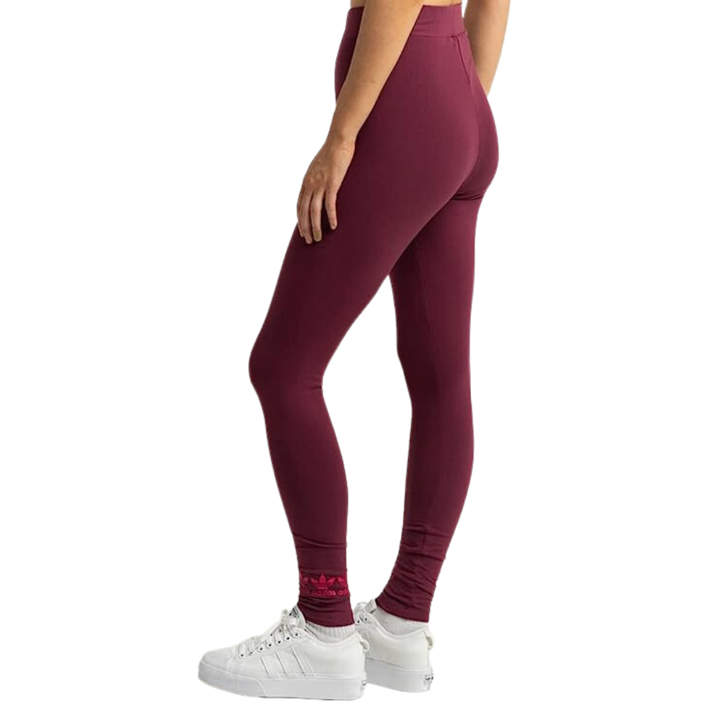 adidas Originals Trefoil Logo Play Tights, highlighting the high-rise waist and tight fit design