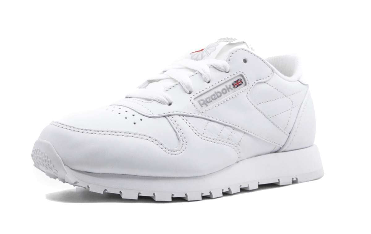Reebok Kid's(Little Kids) Classic Leather Shoes,50171,White