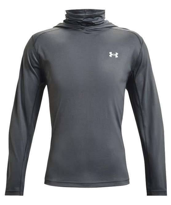 Under Armour Men's UA Iso-Chill Shorebreak Gaiter Hoodie 1368115 012 Pitch Gray / Metallic Faded Gold