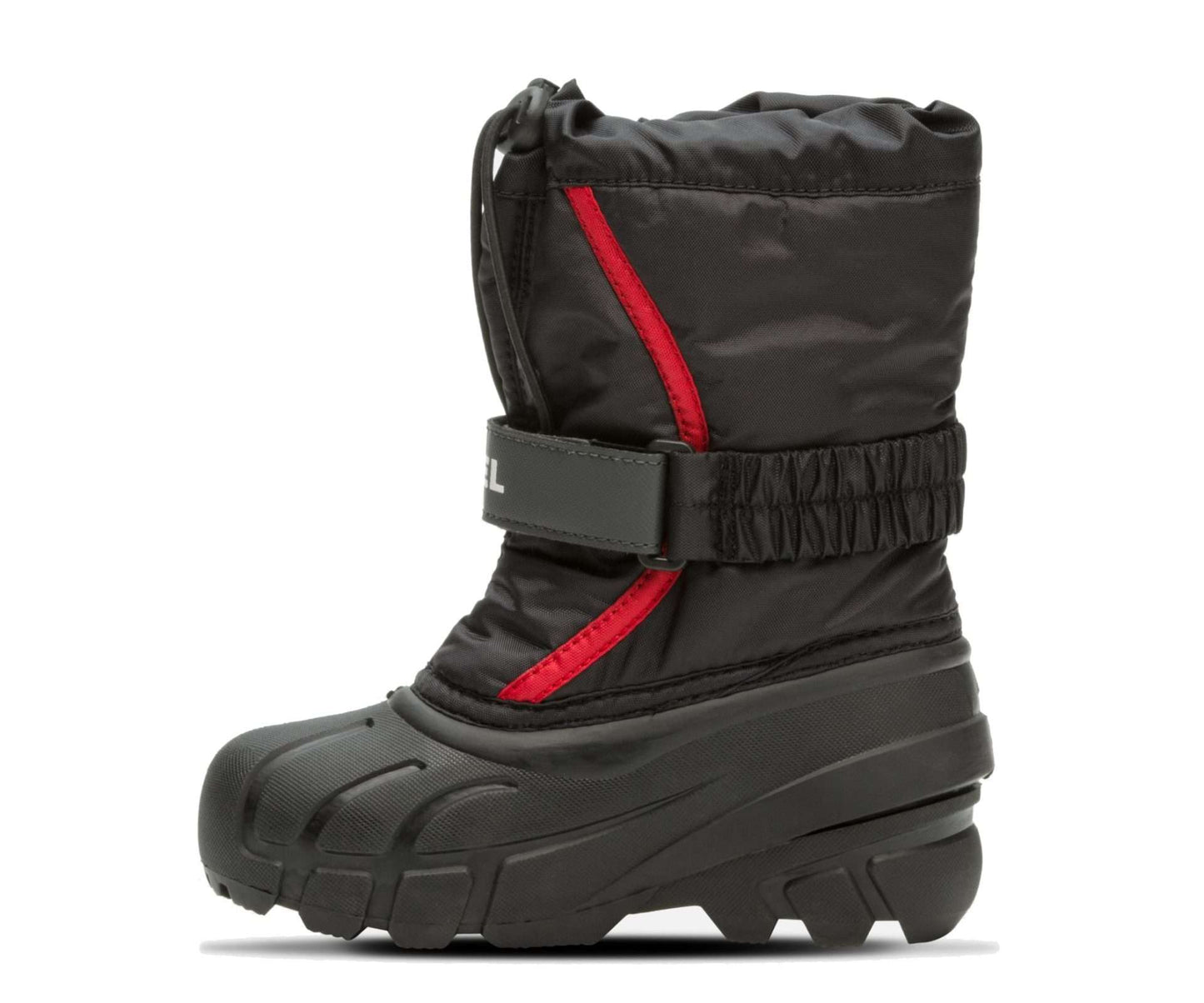SOREL Childrens Flurry Boot - Black, Bright Red NC1965-015