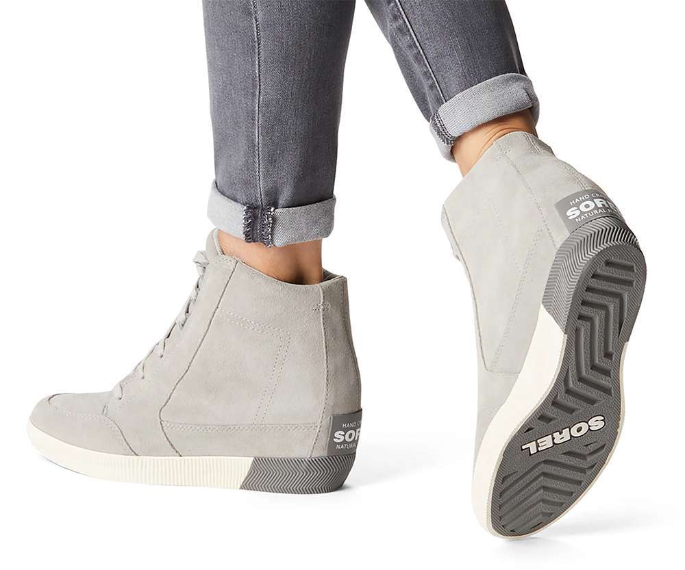 Sorel WOMEN'S OUT 'N ABOUT WEDGE BOOTIE NL4443-081 Dove, Quarry
