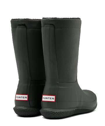 Hunter Women's Original Insulated Roll Top Sherpa Boots - Dark Olive (WFT2052NRE)