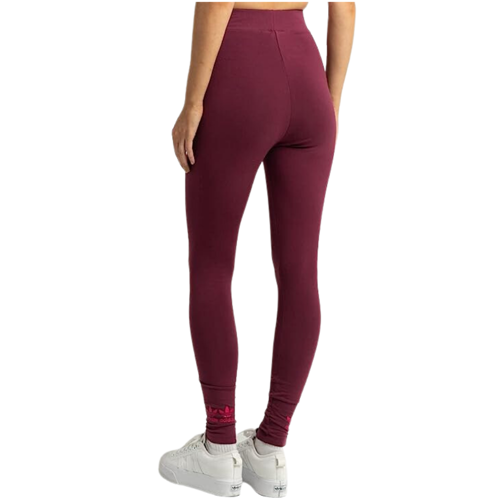 adidas Originals Trefoil Logo Play Tights, highlighting the high-rise waist and tight fit design