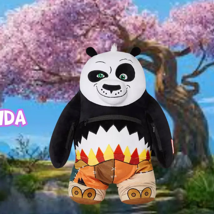 Sprayground KUNG FU PANDA Money Bear TEDDYBEAR Backpack - Limited Edition image 3