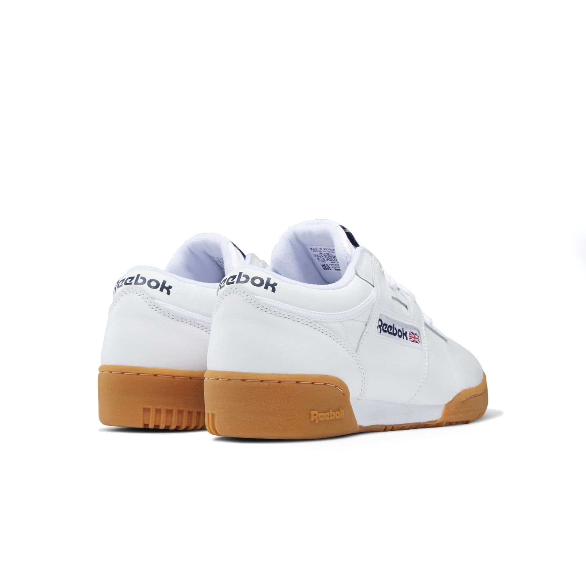 Reebok Men's Workout Low Shoes,63978,White/Gum