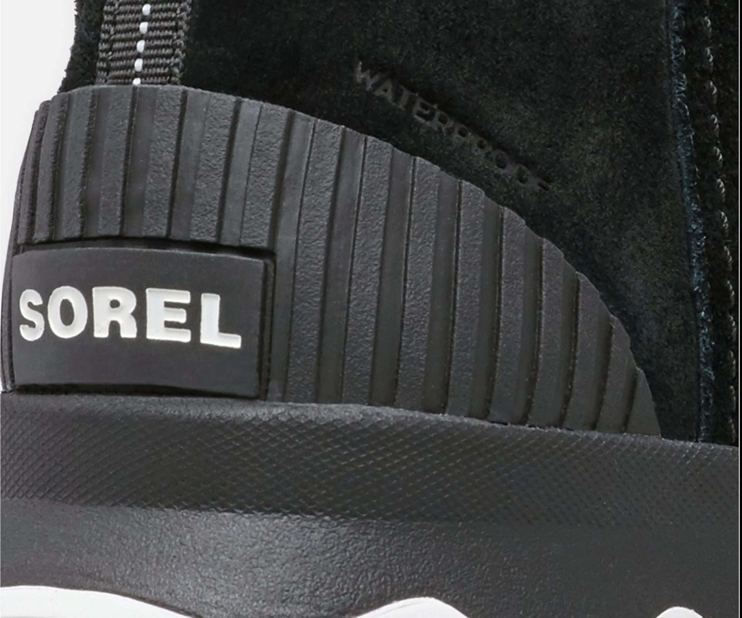 Sorel Women KINETIC SHORT BOOT Black, Sea Salt NL3128-010