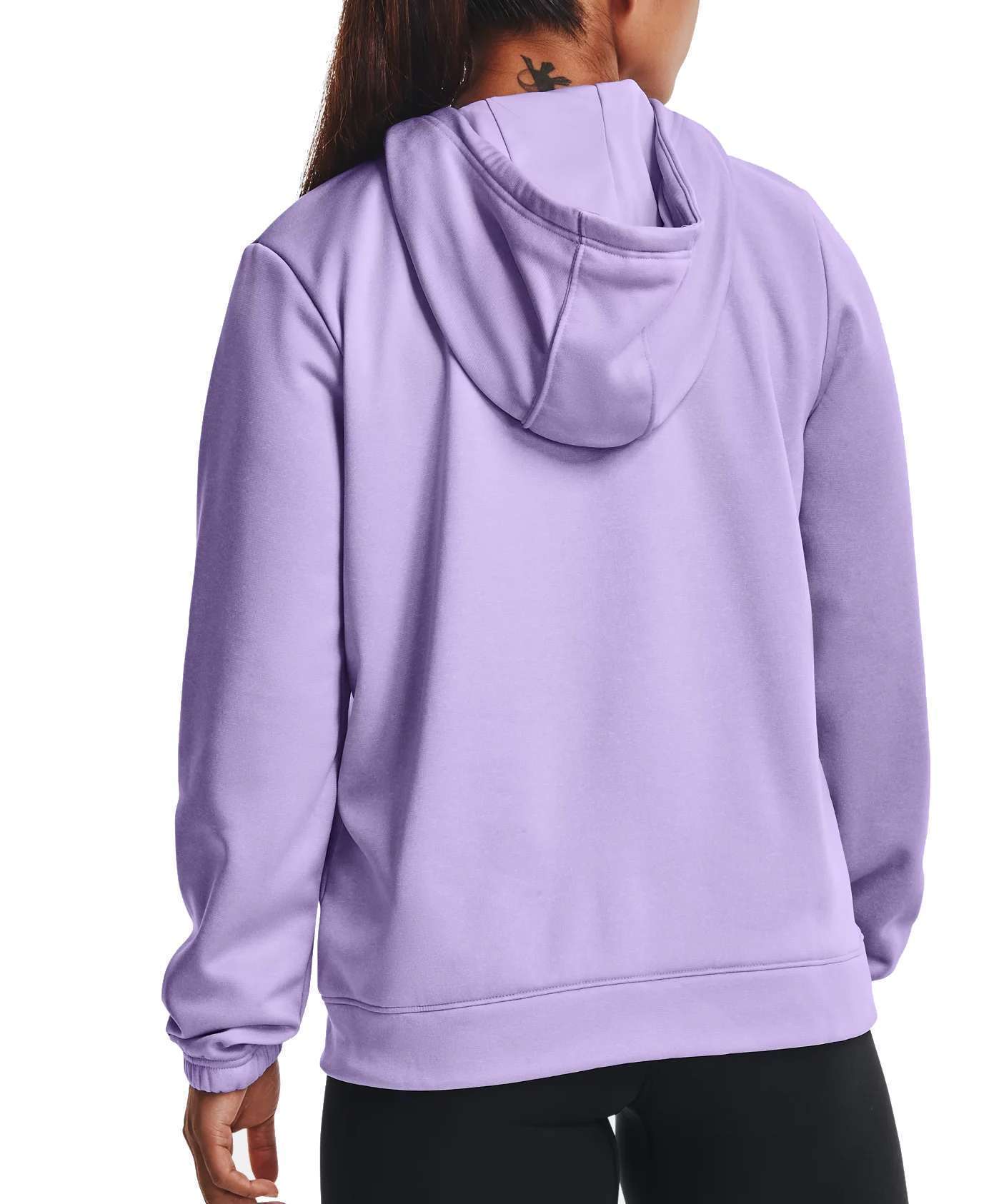 Under Armour Women's Armour Fleece® Big Logo Gradient Flock Hoodie 1365910-532 Purple Tint Medium Heather / Twilight Purple