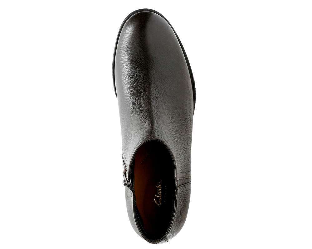 Clarks Artisan Women's Maypearl Ramie Ankle Booties Black Leather