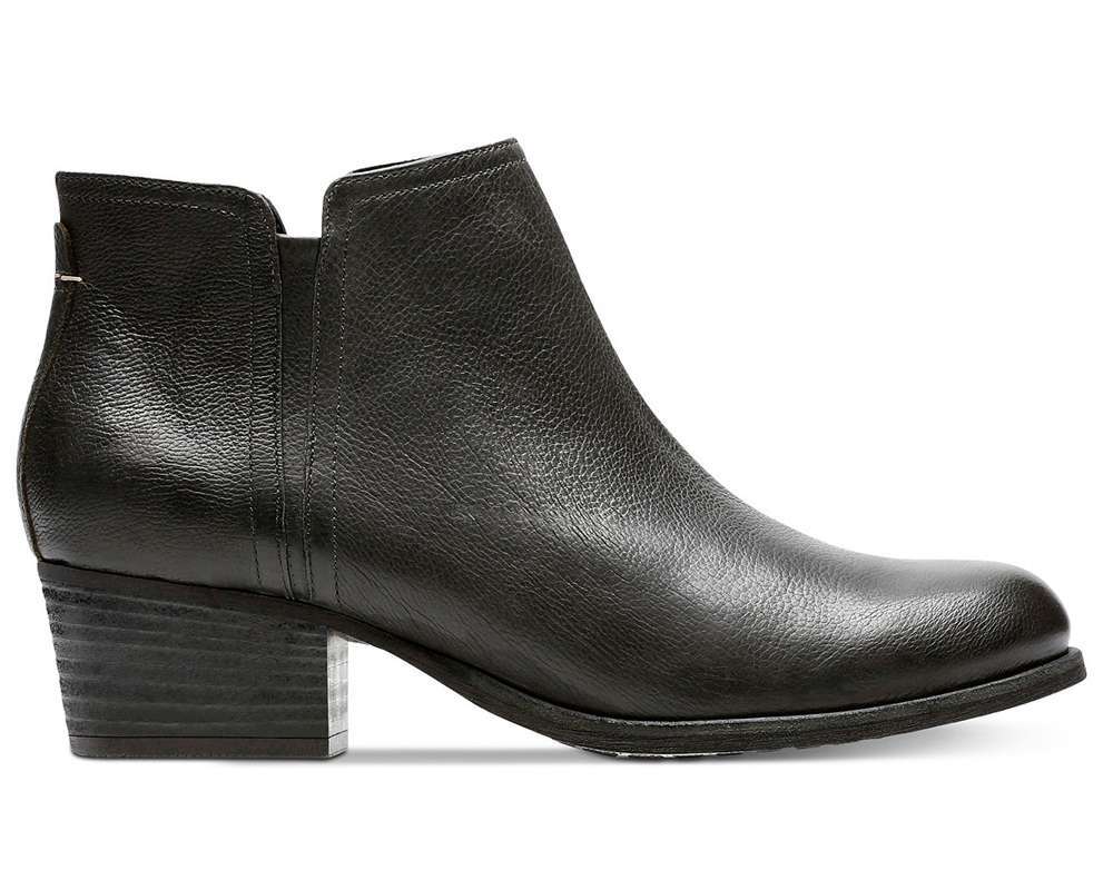 Clarks Artisan Women's Maypearl Ramie Ankle Booties Black Leather