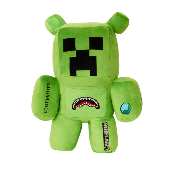 Sprayground Minecraft Creeper Moneybear Backpack with unique design and multiple compartments for organized storage.