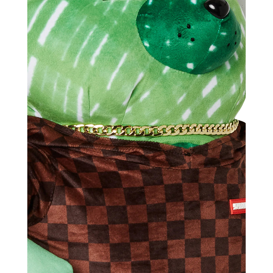 Sprayground Sharks In Paris Fade Away Hoodie Moneybear Teddybear Backpack in a stylish design, featuring a blend of hoodie and moneybear aesthetics with a unique fade-away pattern.