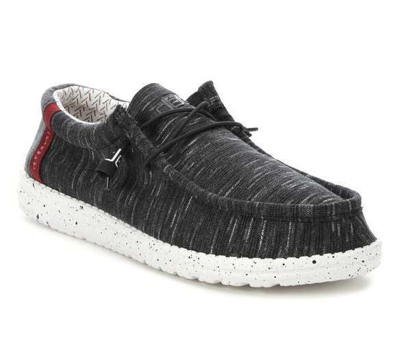 Hey Dude Wally Stretch Fleece Shoes 110534971 Black Brick