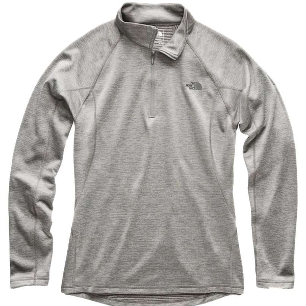 The North Face Men's Warm Long-Sleeve Zip Neck Zinc Grey
