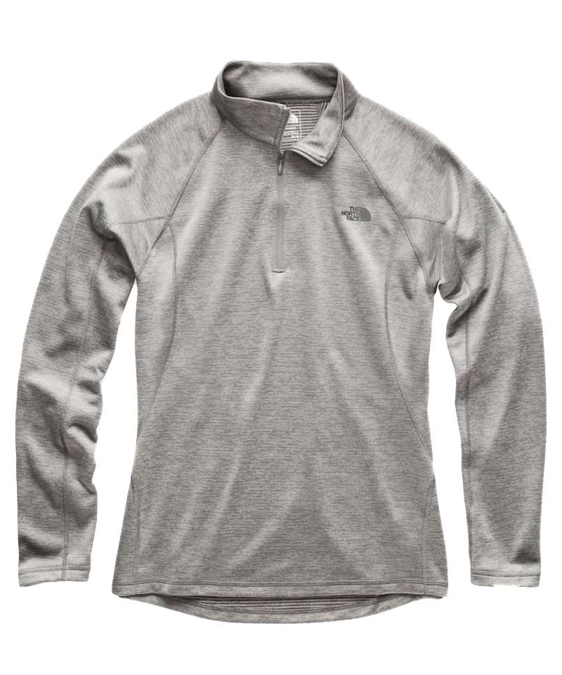 The North Face Men's Warm Long-Sleeve Zip Neck Zinc Grey