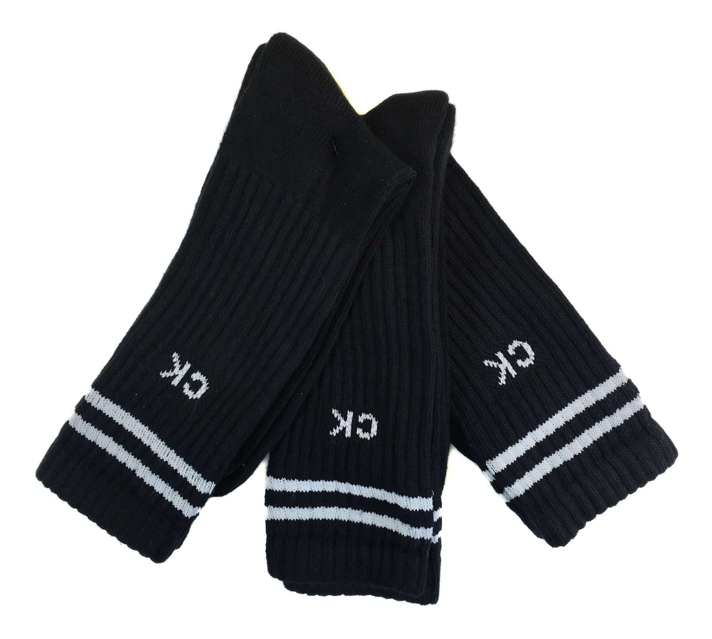 Calvin Klein Underwear Men's Pin Dot Crew Socks (Black) (ACD381-00 )