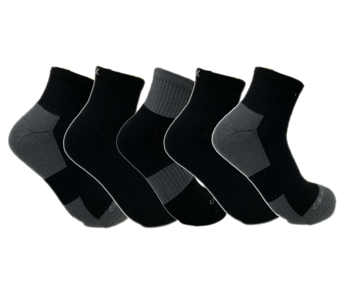 Calvin Klein Men's Ankle Socks 5 pack - Black, Charcoal ACT398-96