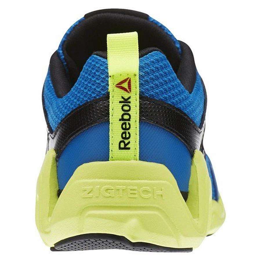 Reebok Kid's(Little Kid) Zig Big N' Fast Fire Shoes,AR1750,Instinct Blue/Black/Solar