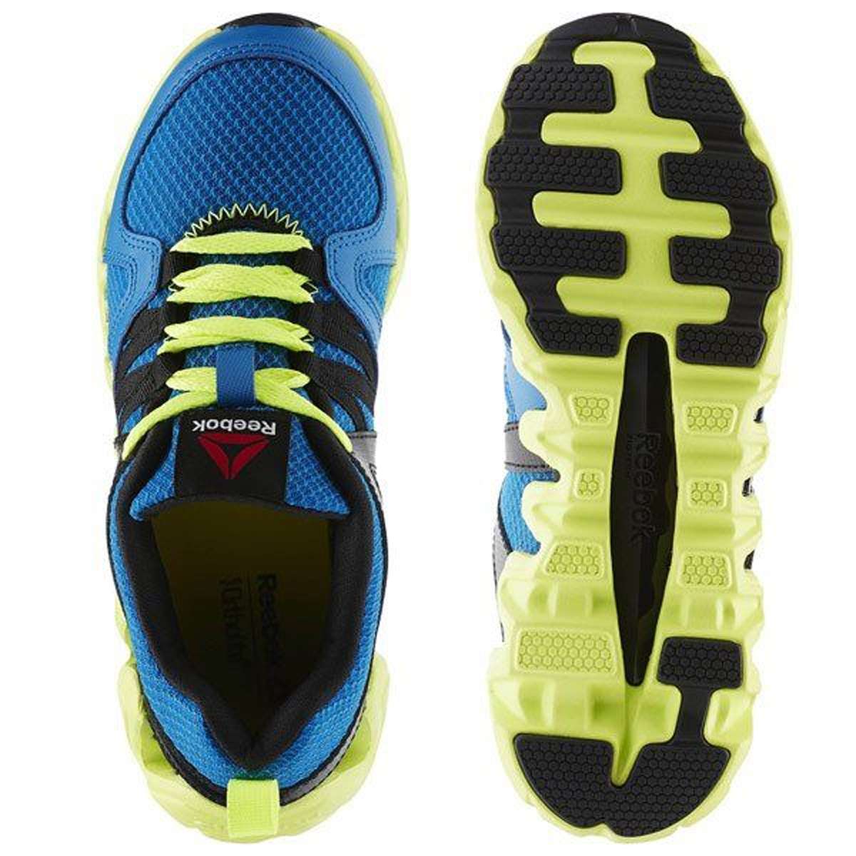 Reebok Kid's(Little Kid) Zig Big N' Fast Fire Shoes,AR1750,Instinct Blue/Black/Solar