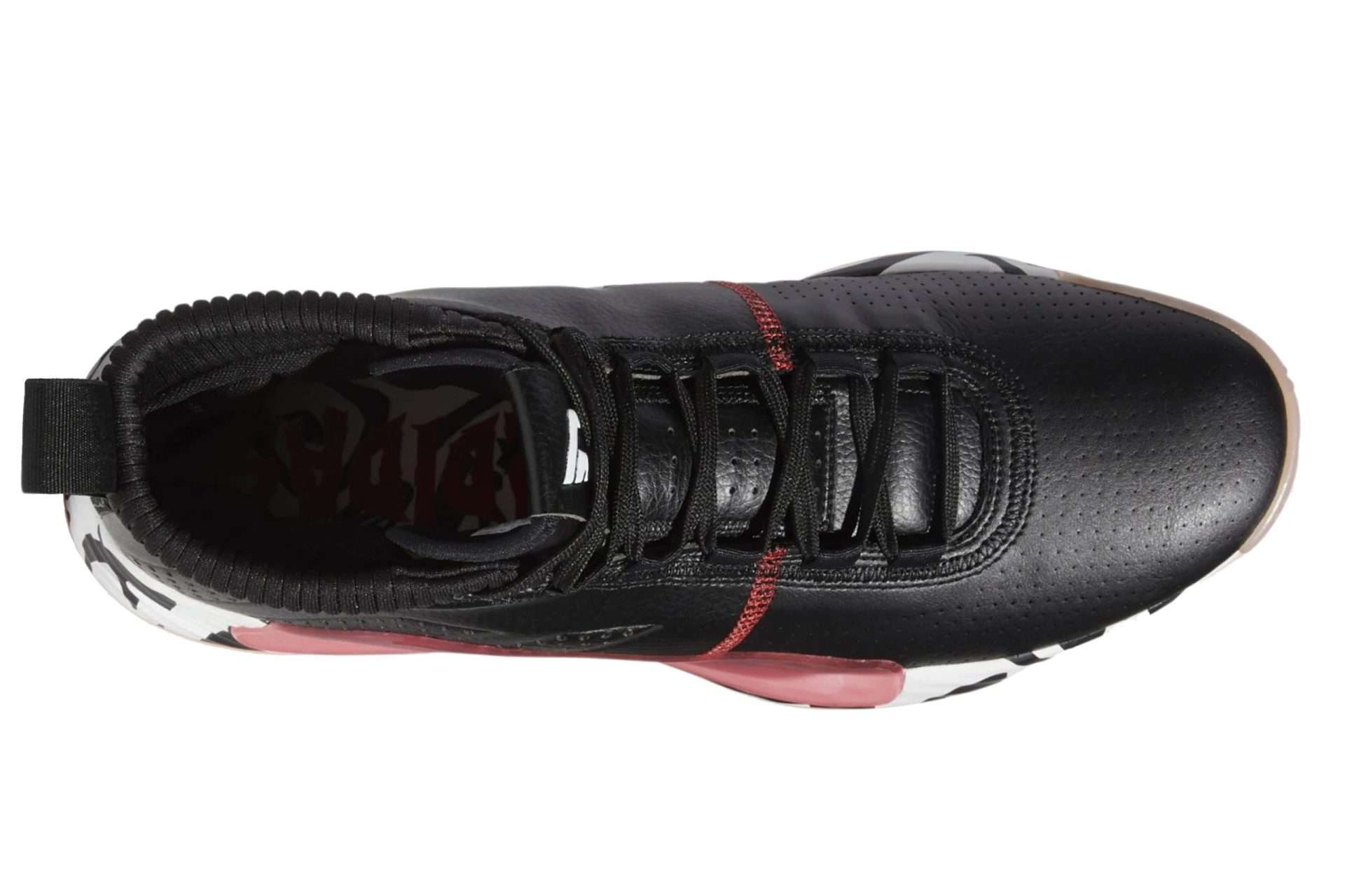 Adidas Men's Dame 5 Shoes (Black / White / Scarlet)