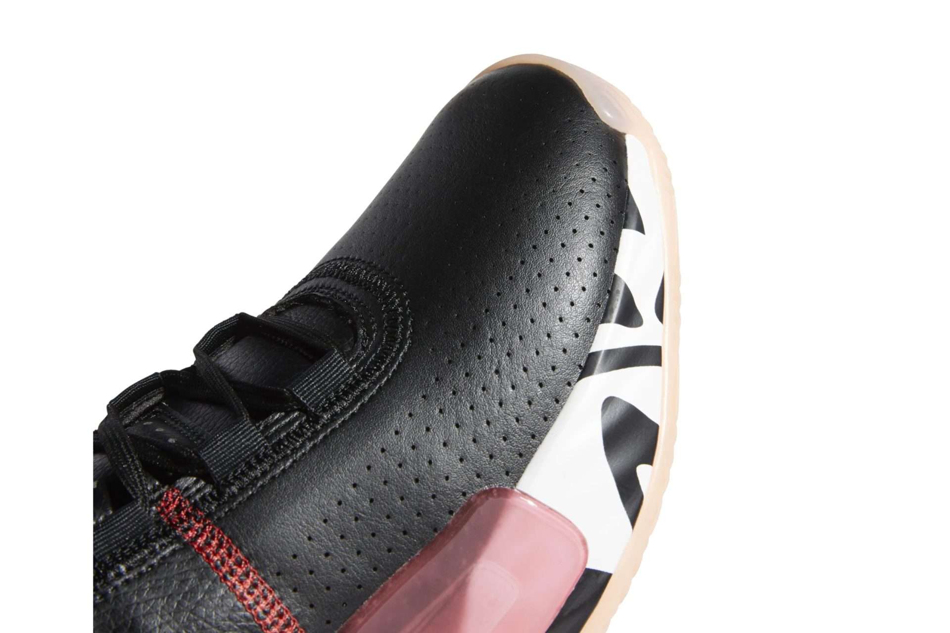 Adidas Men's Dame 5 Shoes (Black / White / Scarlet)