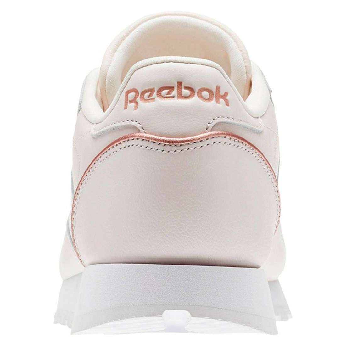 Reebok Women's Classic Leather HW Shoes,BS9880,Pale Pink/White/Rose Gold