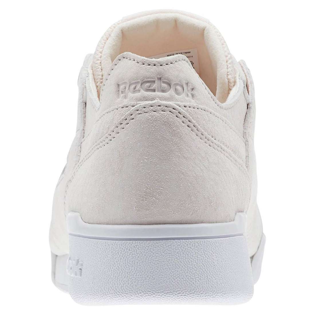 Reebok Women's Workout Lo Plus,BS9953,Pale Pink/White