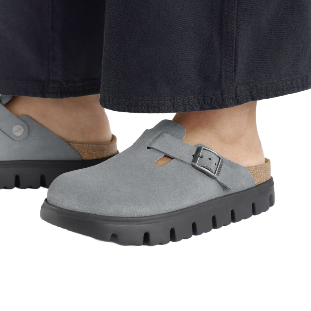 Birkenstock Boston PAP Chunky - Basalt Gray/ Black