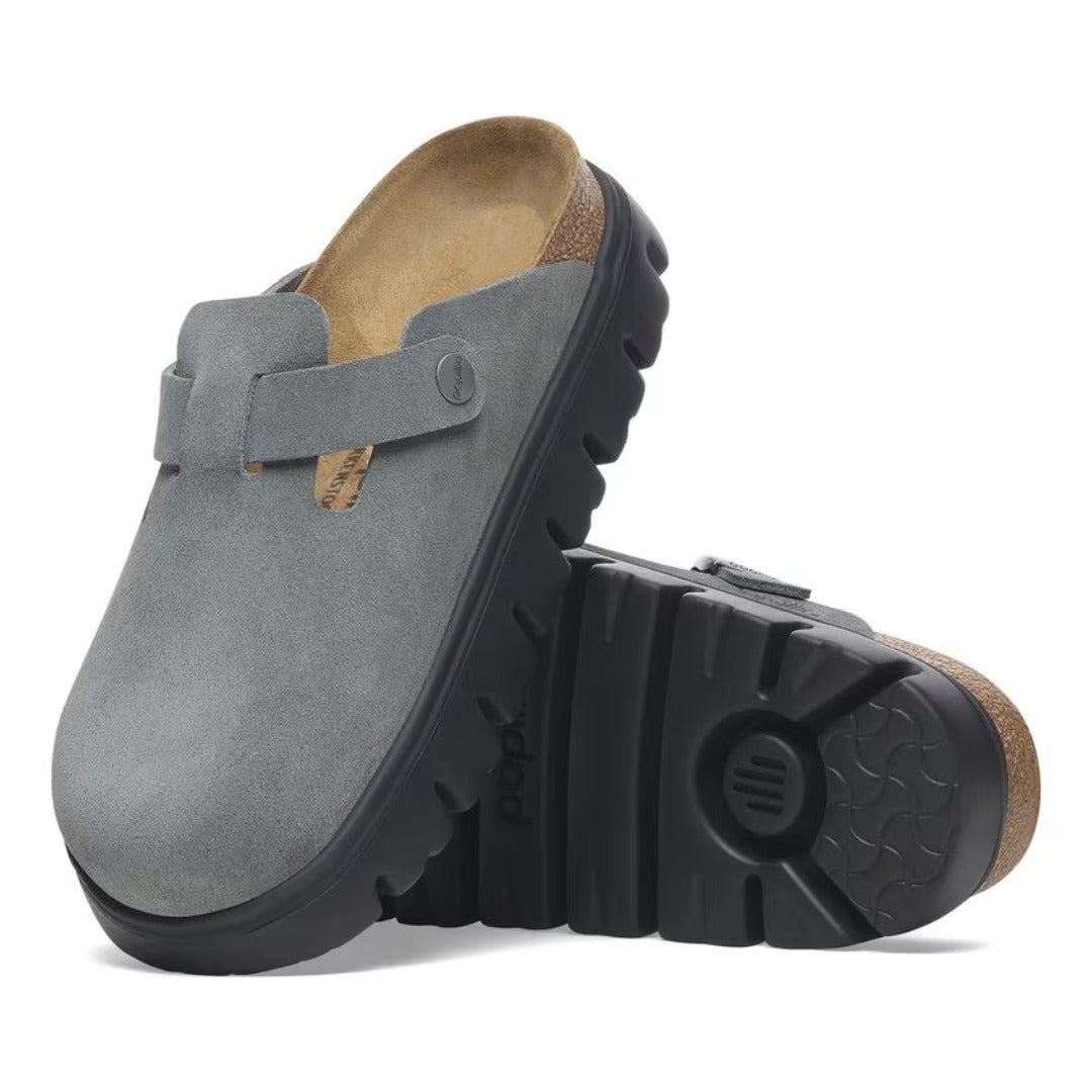 Birkenstock Boston PAP Chunky - Basalt Gray/ Black