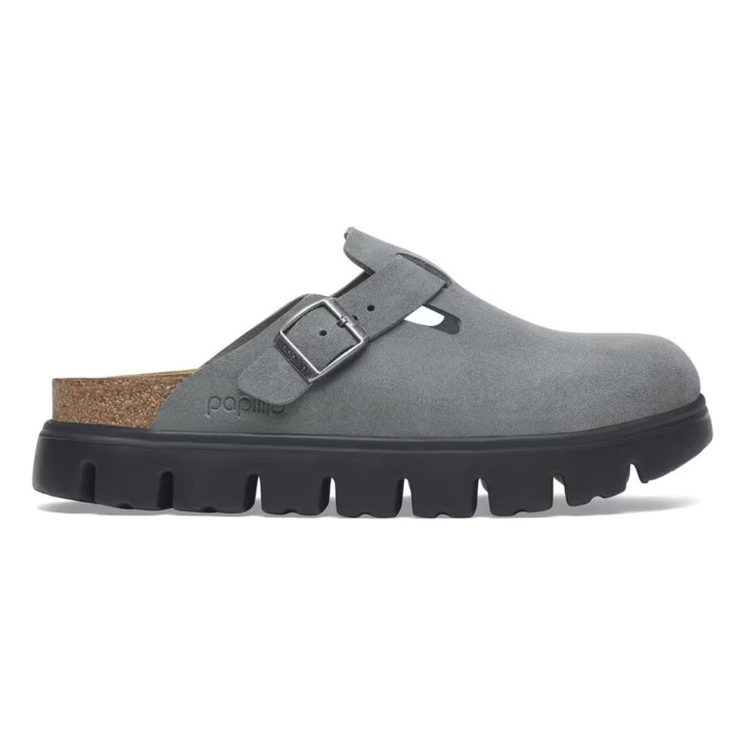 Birkenstock Boston PAP Chunky - Basalt Gray/ Black
