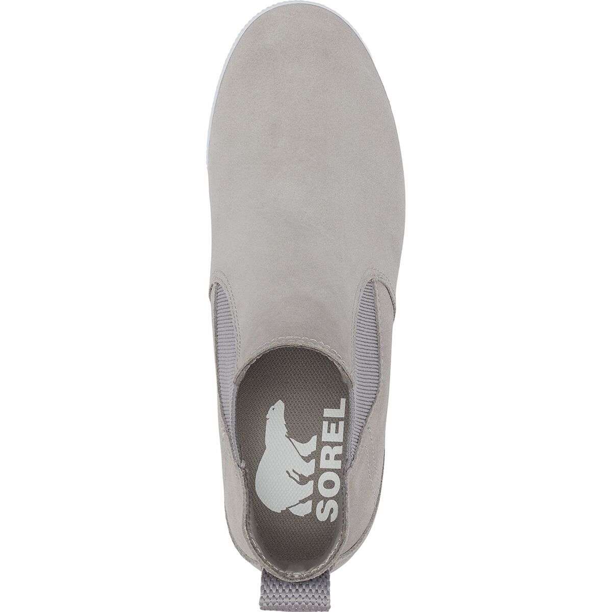 Sorel Women's Out N About Slip-On Wedge NL4702-061 Chrome Grey, White