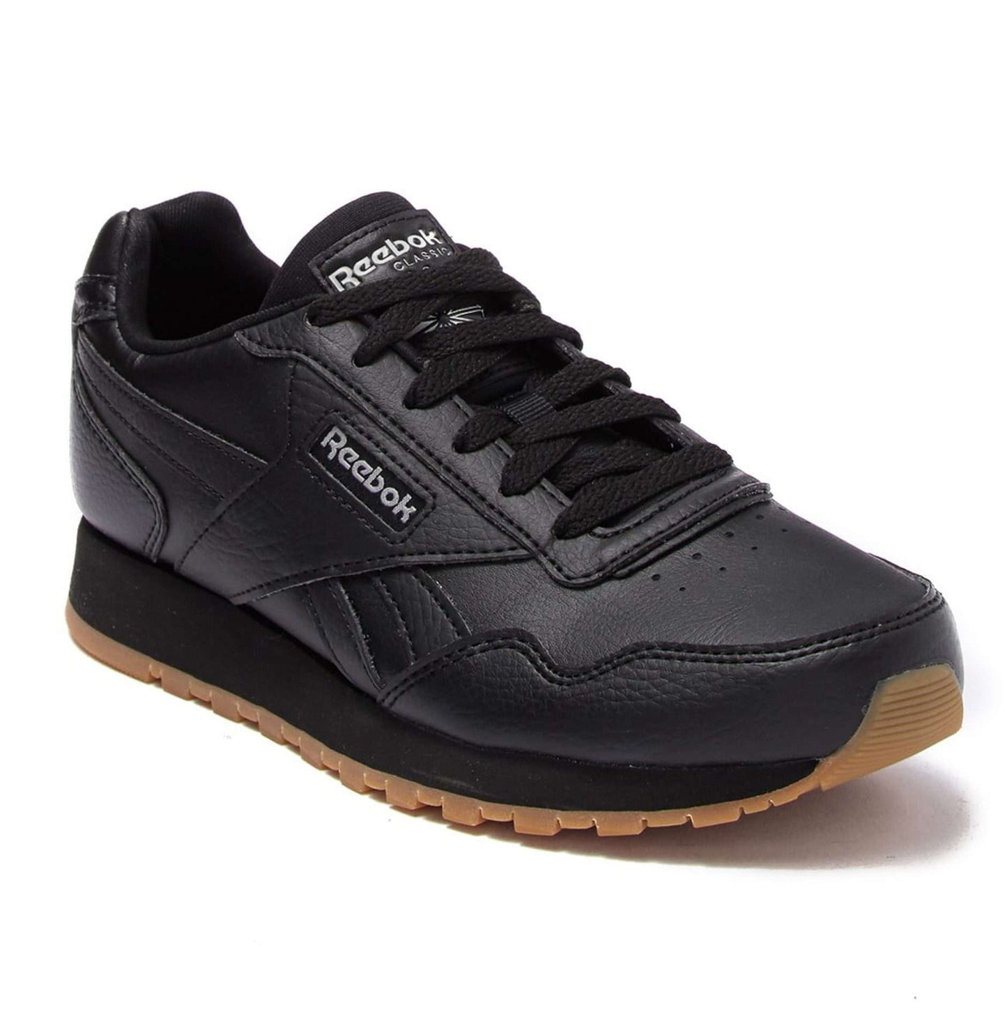 Reebok Kid's(Little Kids & Big Kids) Classic Harman Run Shoes ,CM9682,Black/Gum