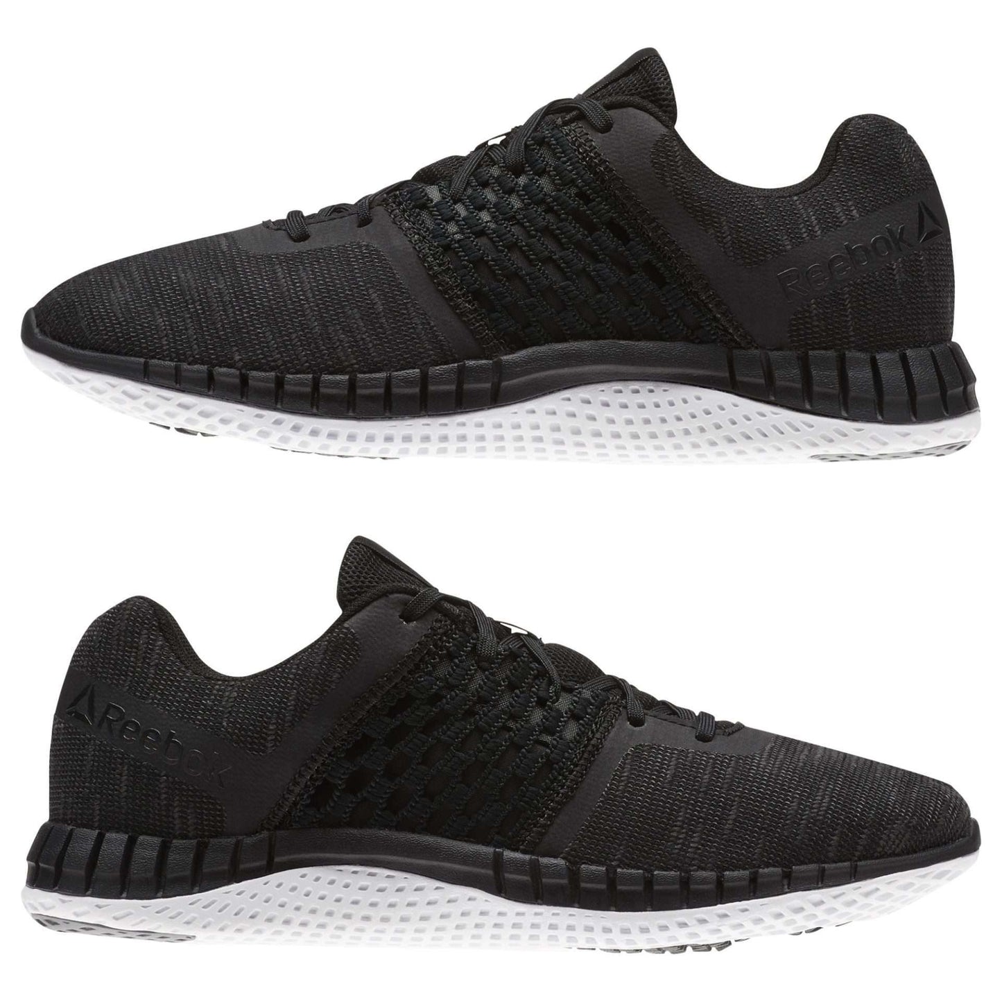 Reebok Men's Print Run Distance Shoes,CN0411,Black/Alloy/White
