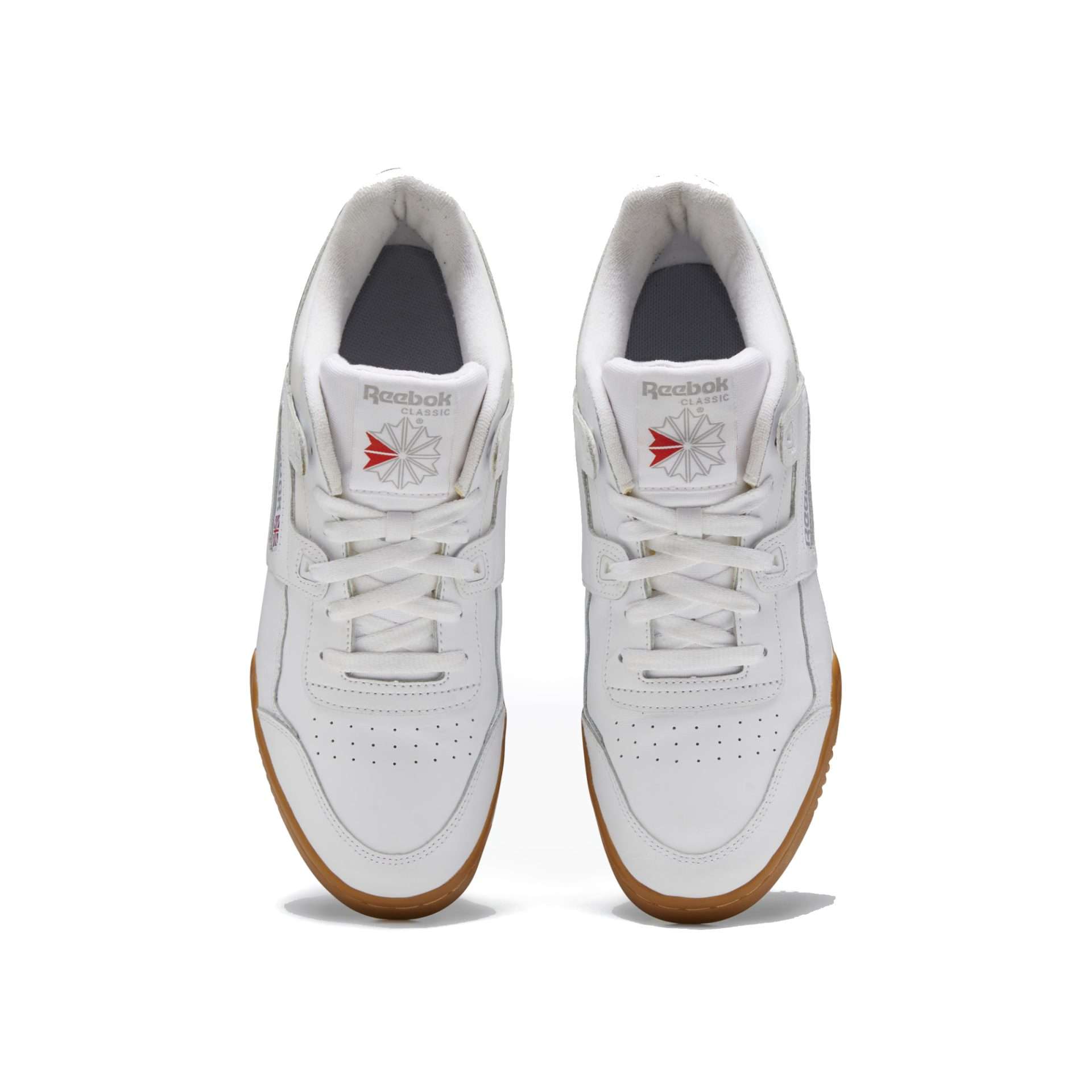Reebok Men's Workout Plus Shoes,CN2126,White / Carbon / Classic Red / Reebok Royal