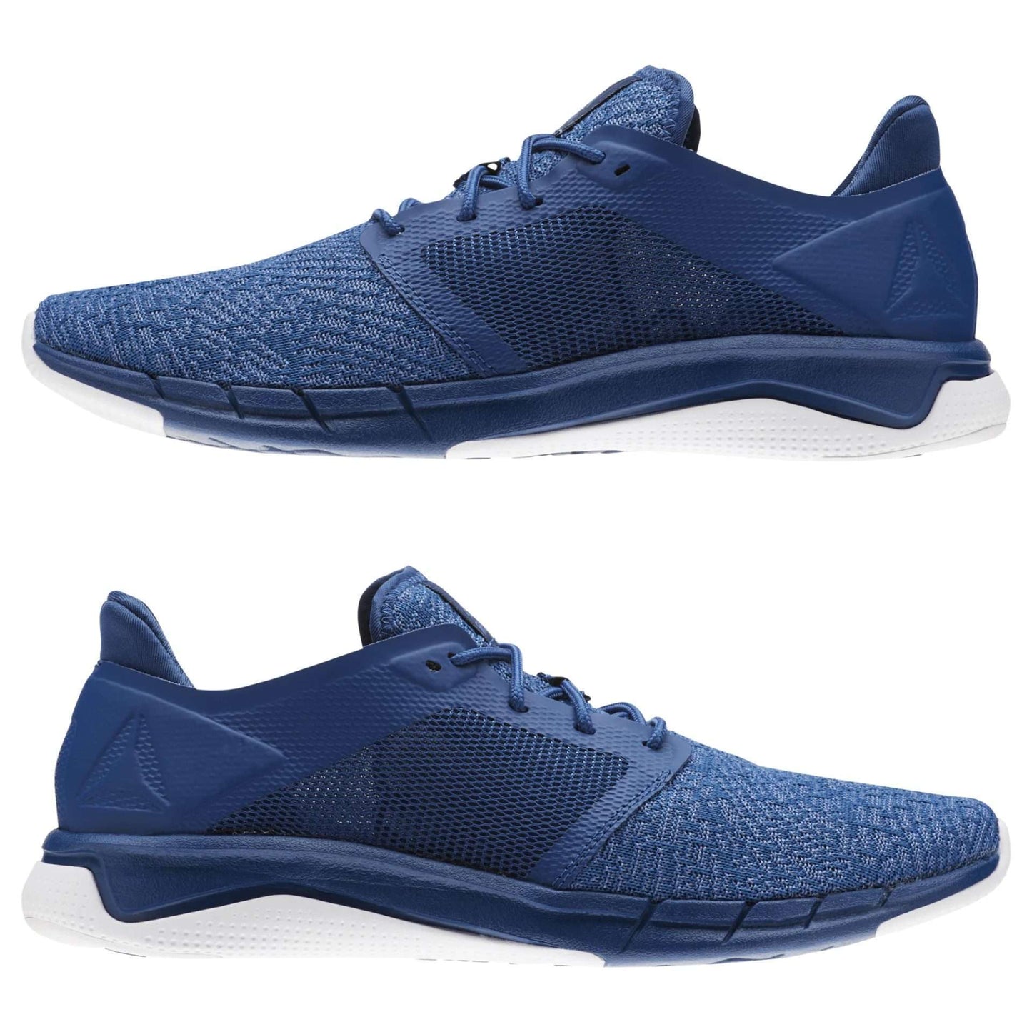 Reebok Men's Print Run 3.0 Shoe,CN4909,Bunker Blue/Blue Slate/White