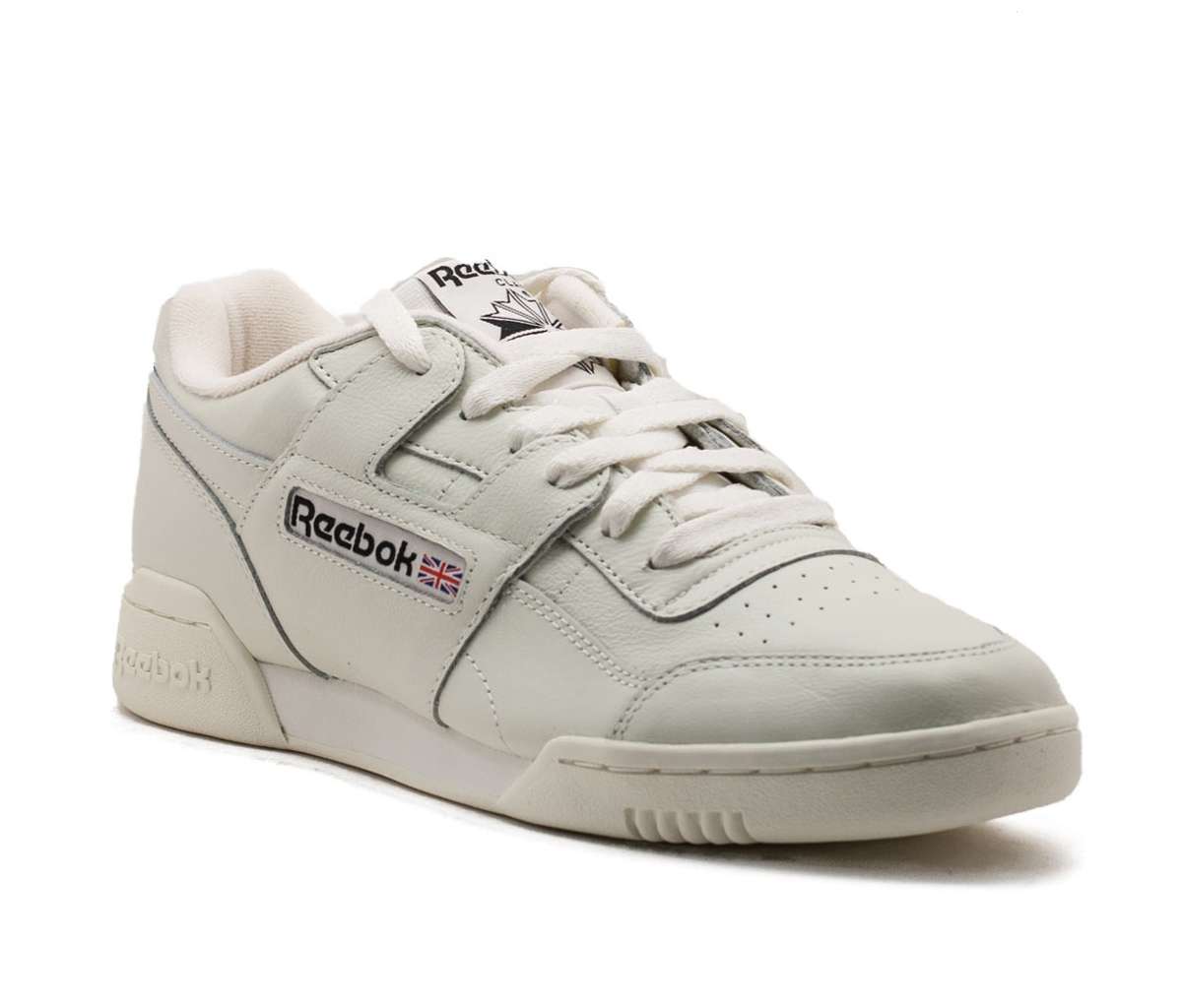 Reebok Men's Workout Plus MU Shoes,CN4966, Vintage-Chalk/Black