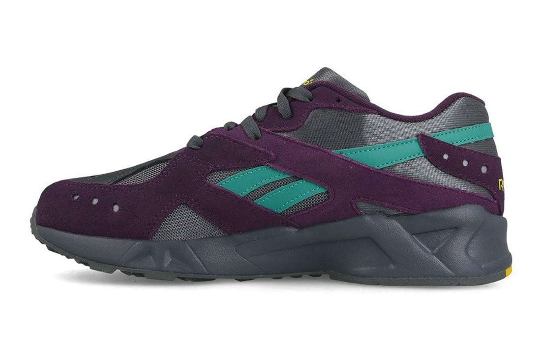 Reebok Men's Classic Aztrek Shoes,CN7837,True Grey/Urban Violet/Yellow/Teal/Lime