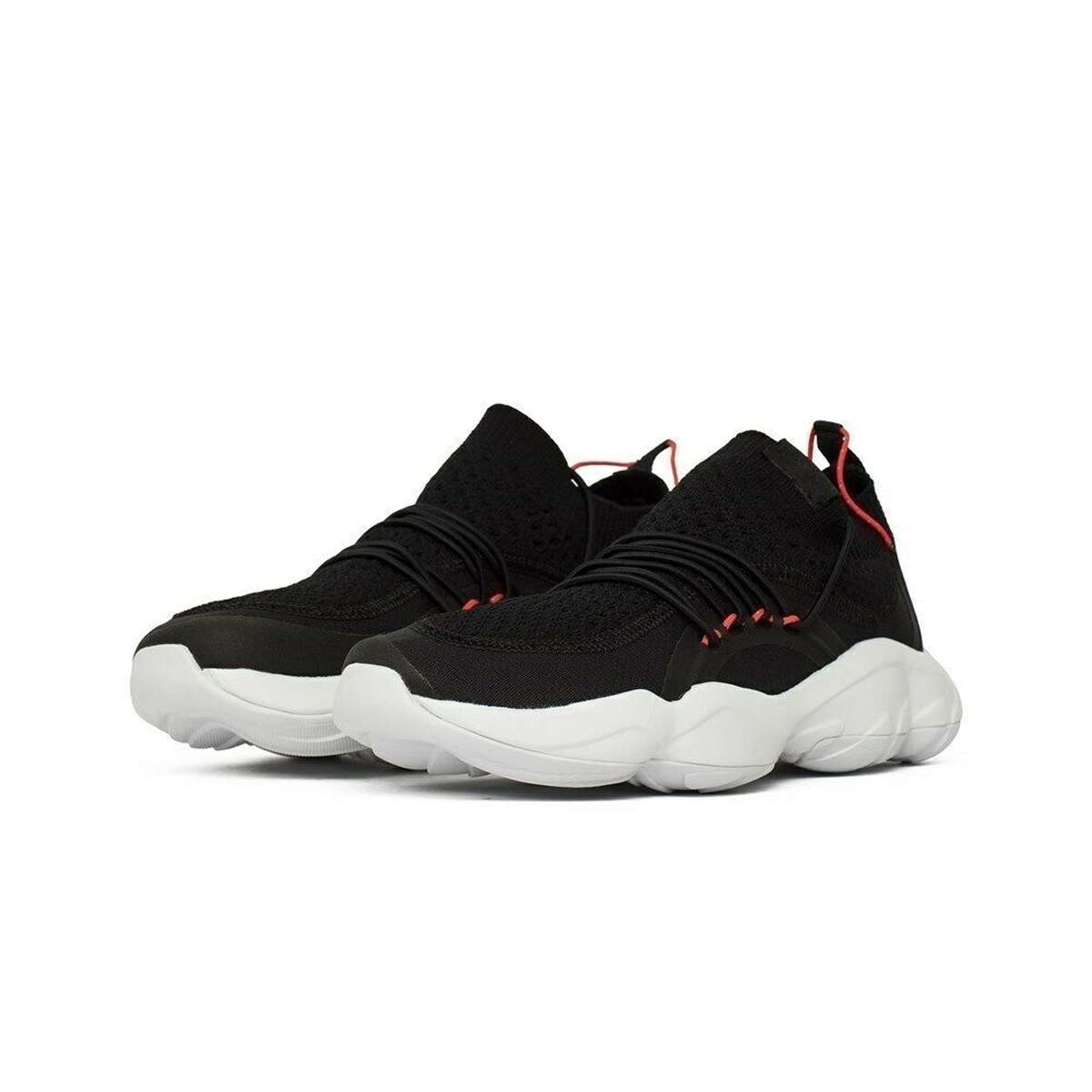 Reebok Men's DMX Fusion Shoes,CM9643,Black/White/Neon Cherry