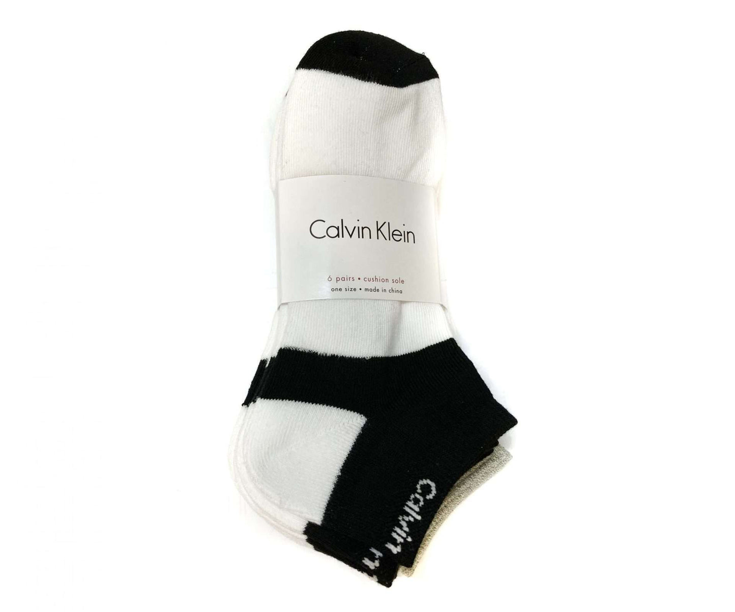 Set of Calvin Klein low-cut ankle socks with cushioned soles, designed for everyday comfort and athletic use.