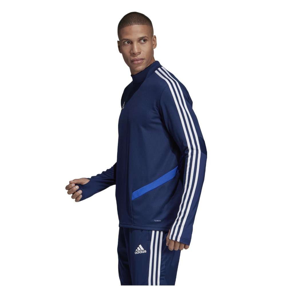 A front view of the adidas Tiro 19 Training Top for men's soccer