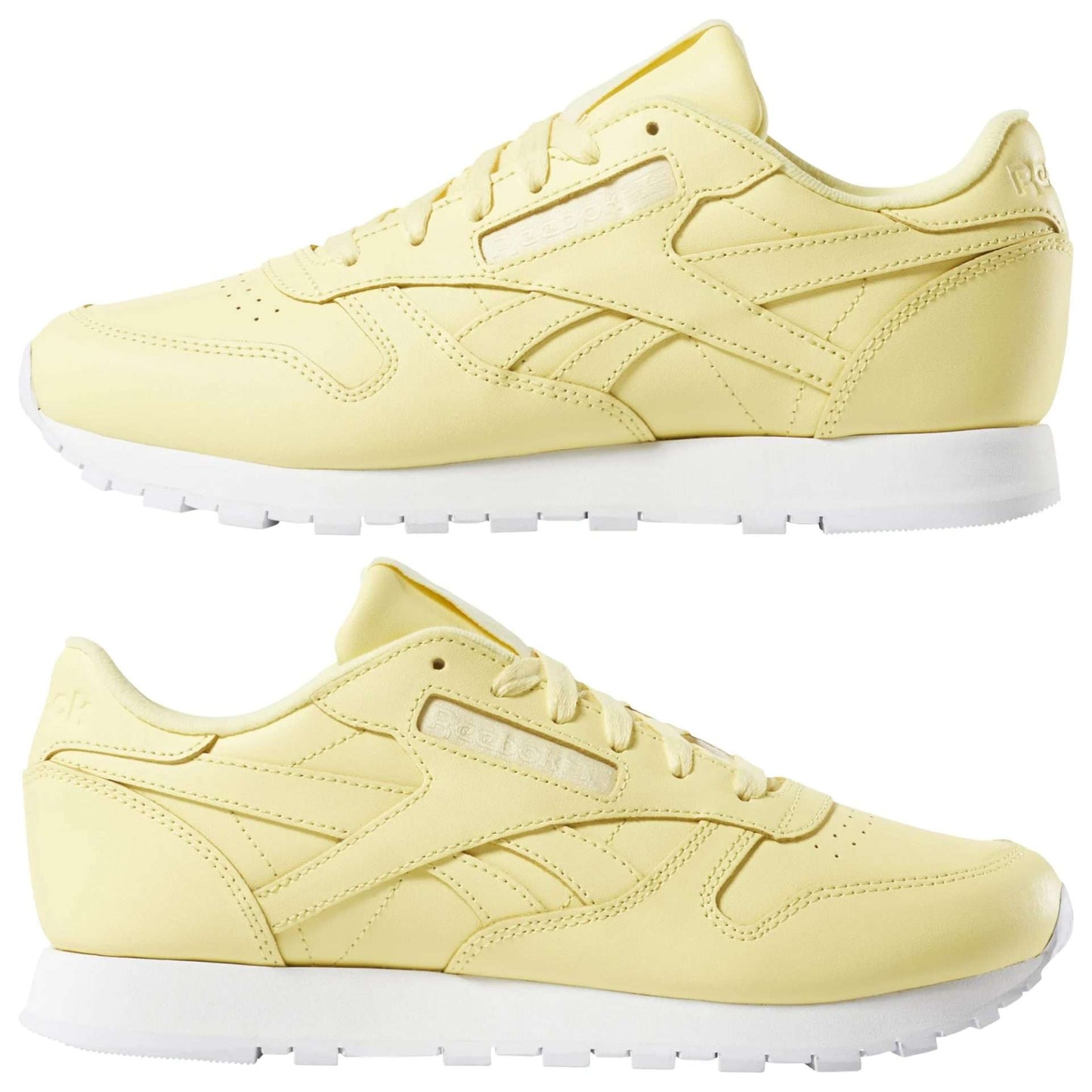Reebok Women's Classic Leather Shoes ,DV3725,Filtered Yellow / White