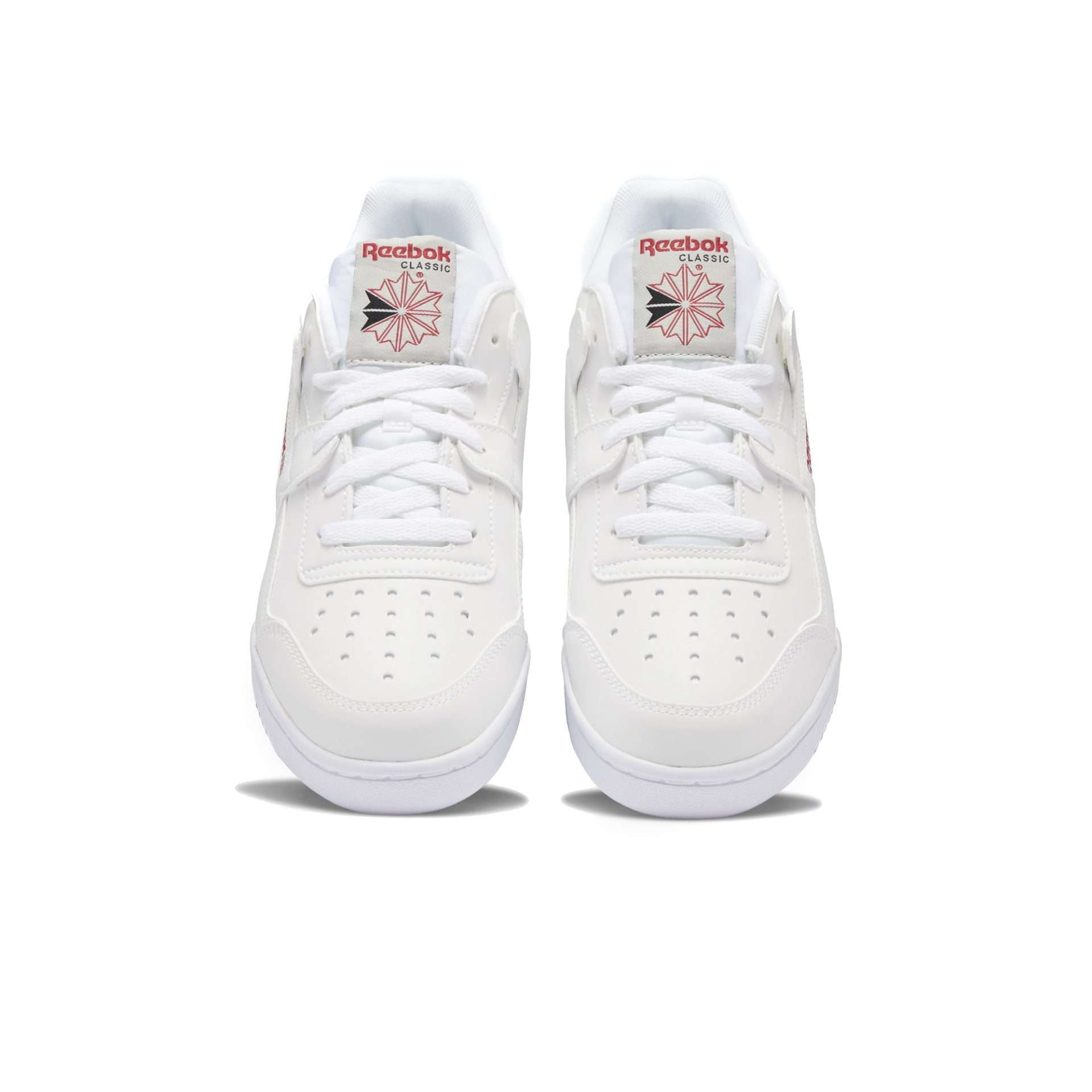 Reebok Men's Workout Plus Shoes,DV7238,White/Skull Grey/Red/Black